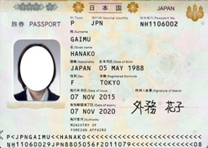 パスポート 身分事項のページ